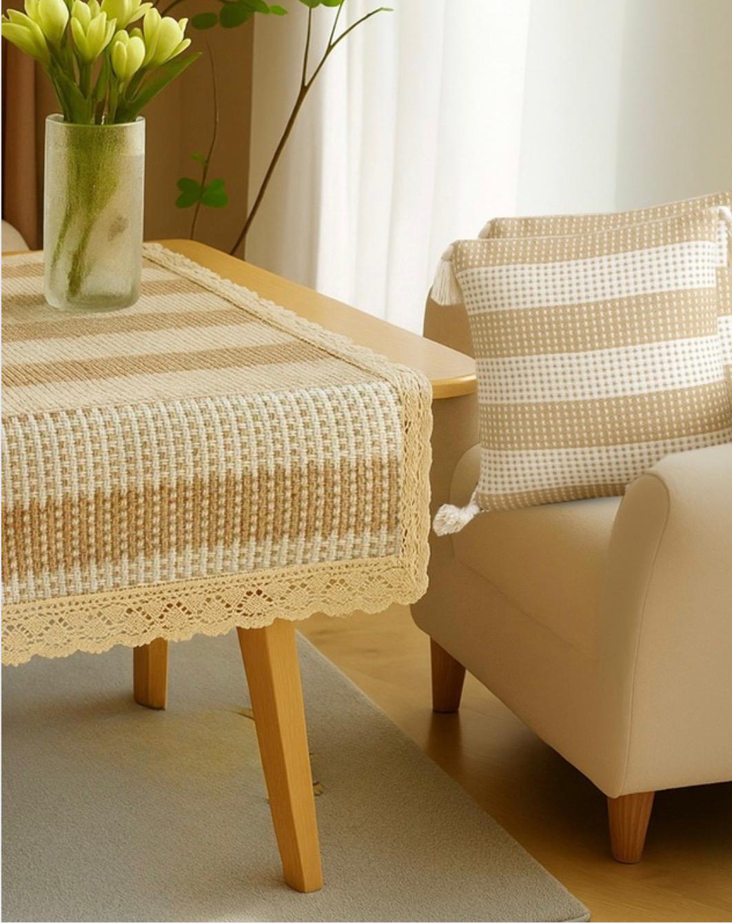 مفرش طاولة بوهيمي أو وجه قرنة