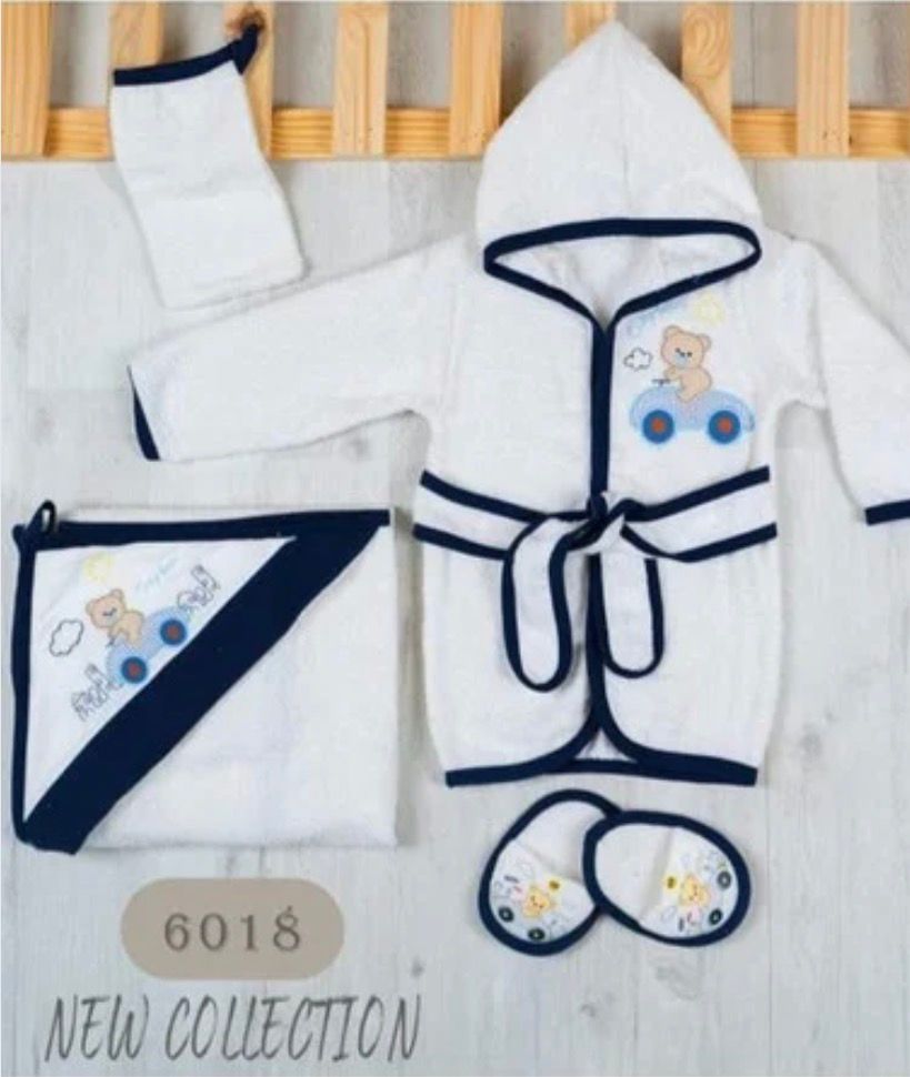 طقم رداء حمام من القطن