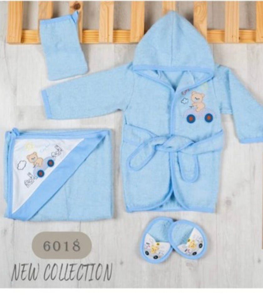 طقم رداء حمام من القطن