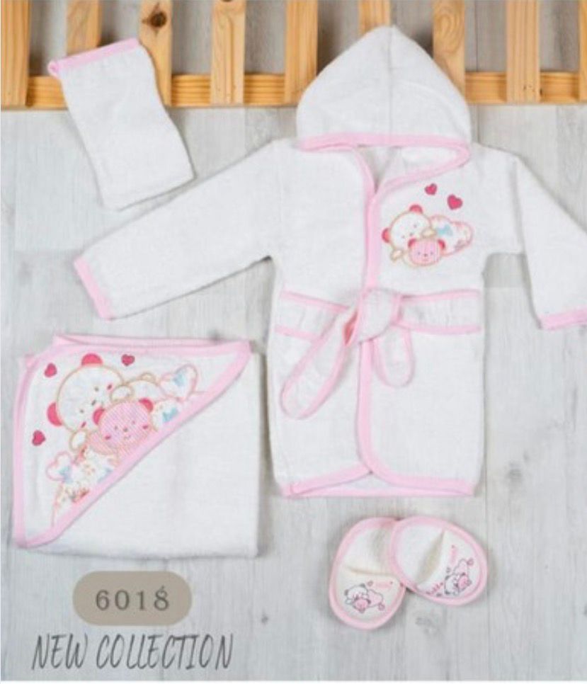 طقم رداء حمام من القطن