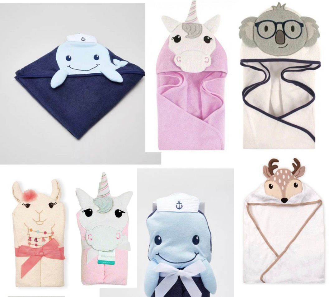 منشفة أطفال بغطاء رأس