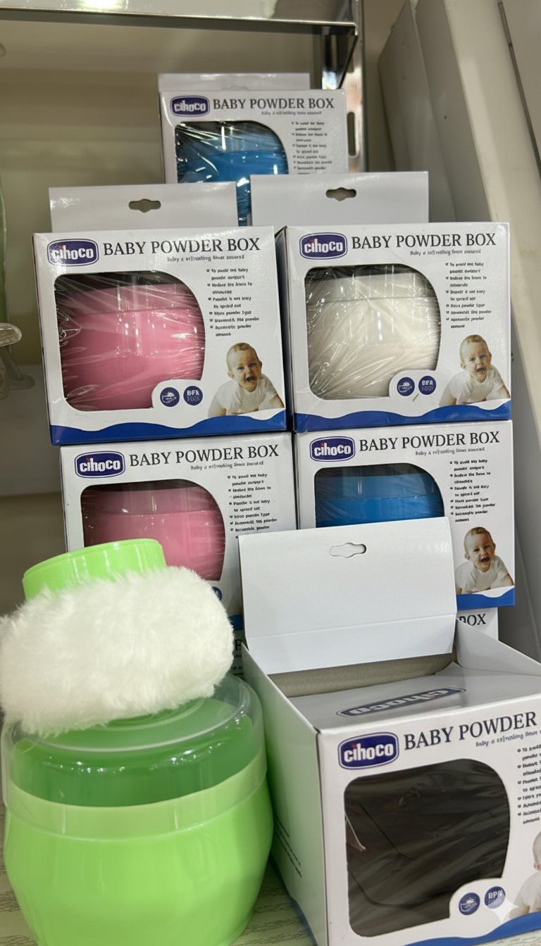 علبة لحفظ بودرة الأطفال