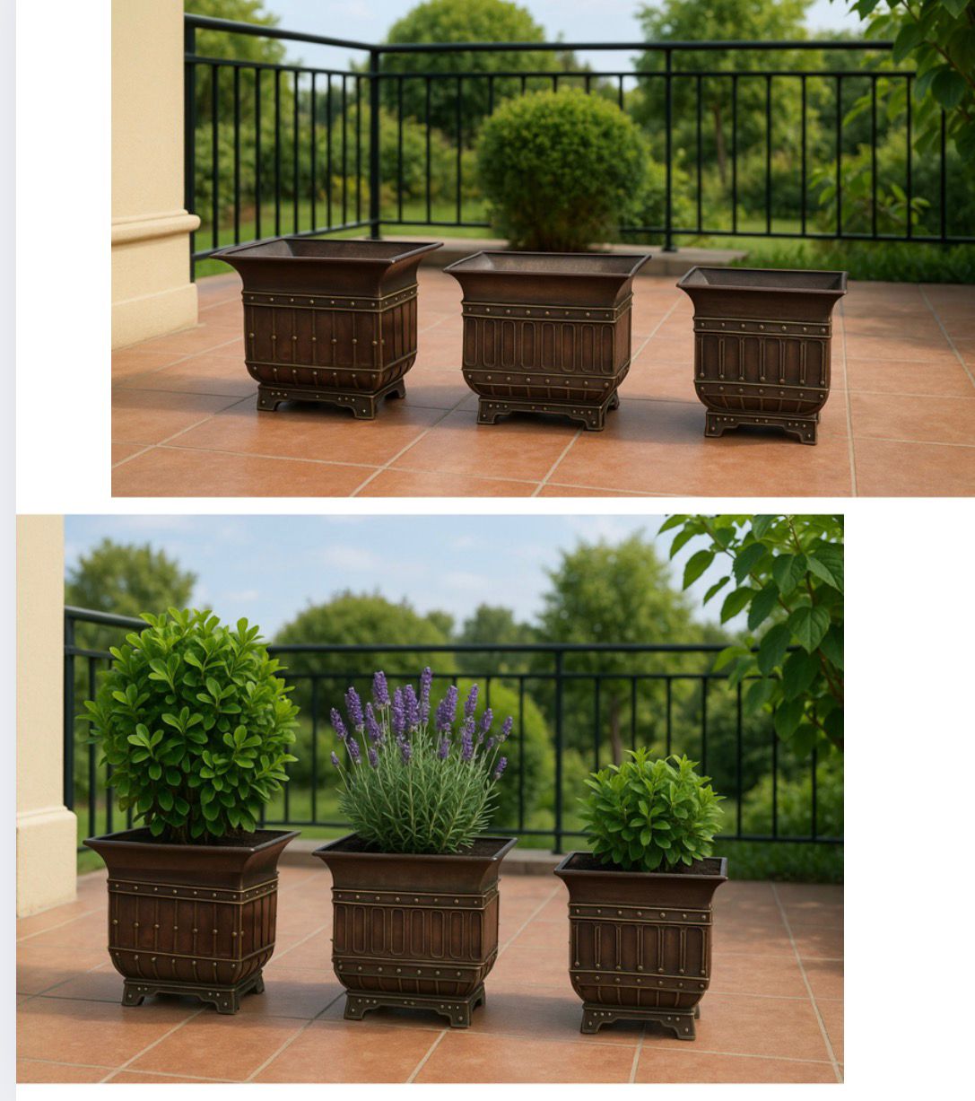 مجموعة أصص الزراعة الخارجية (المغارس)