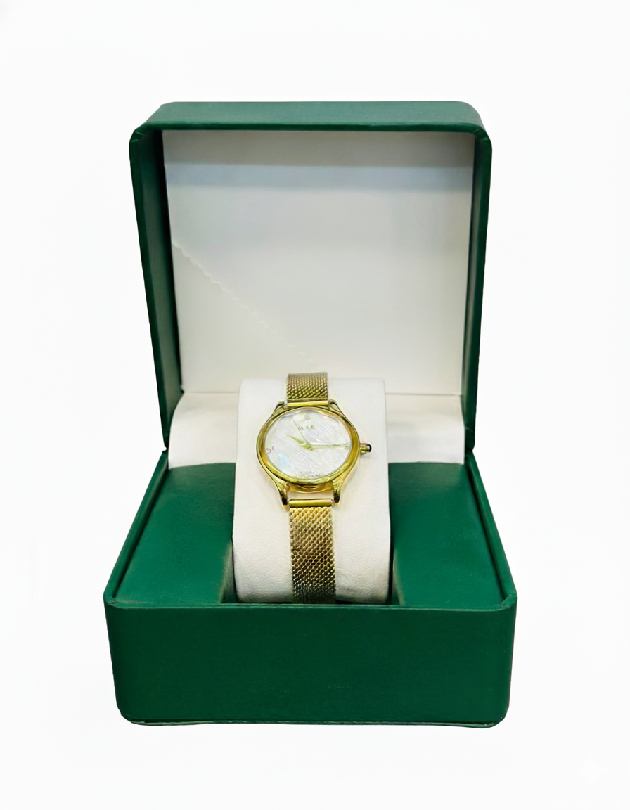 ساعة نسائية "الشبكة الذهبية الأنيقة"