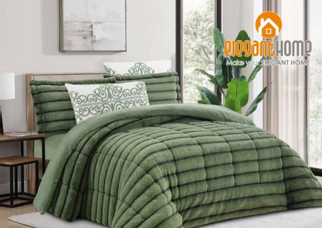 طقم لحاف شتوي بخامة الفرو