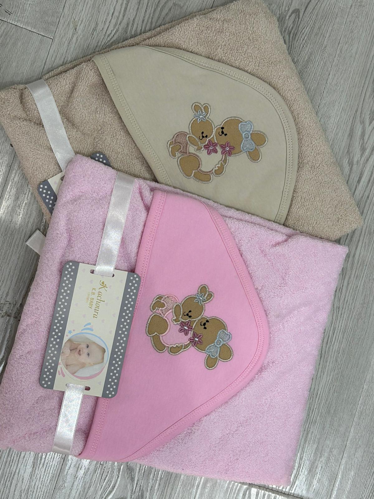 منشفة أطفال فاخرة بغطاء للرأس