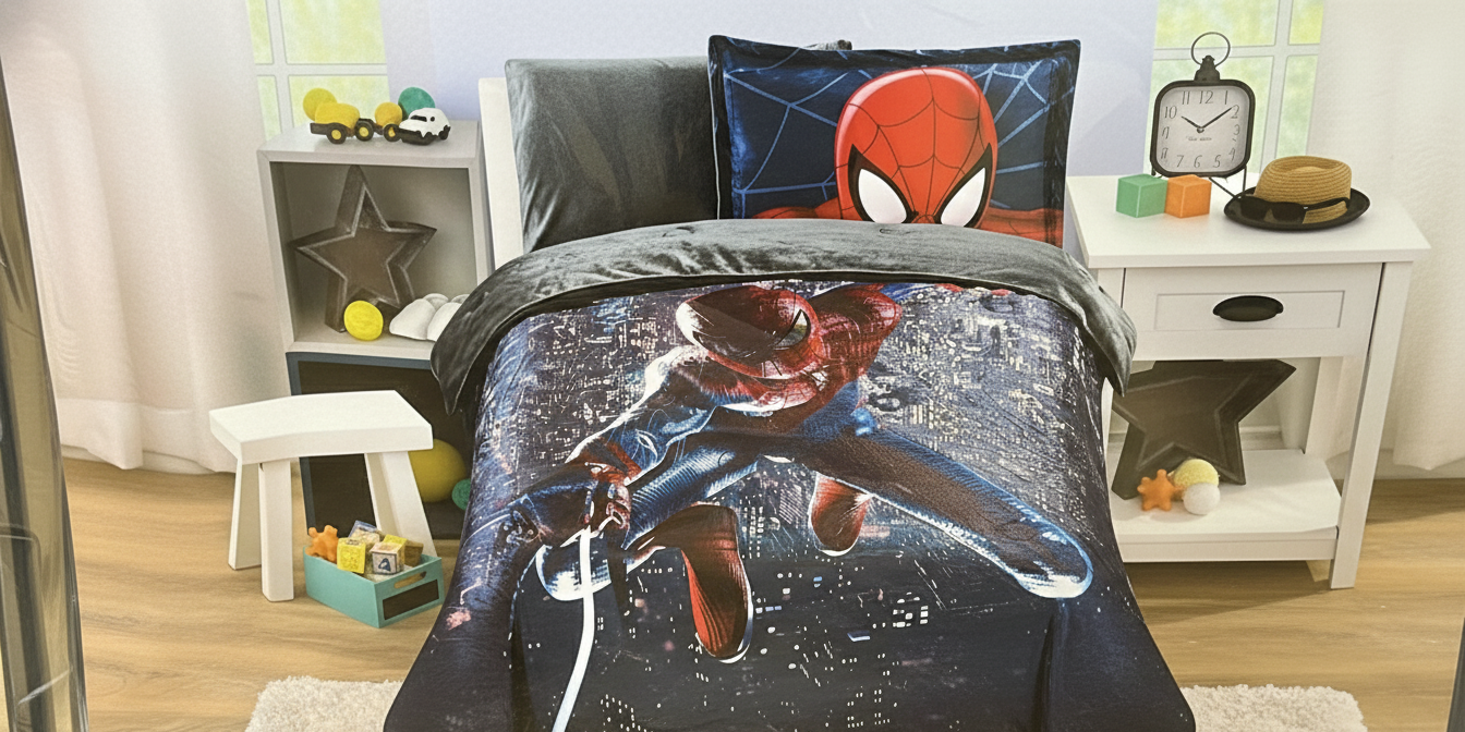 طقم مفرش سبايدر مان