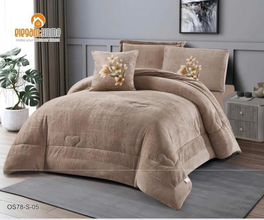 طقم فراش شتوي مخملي