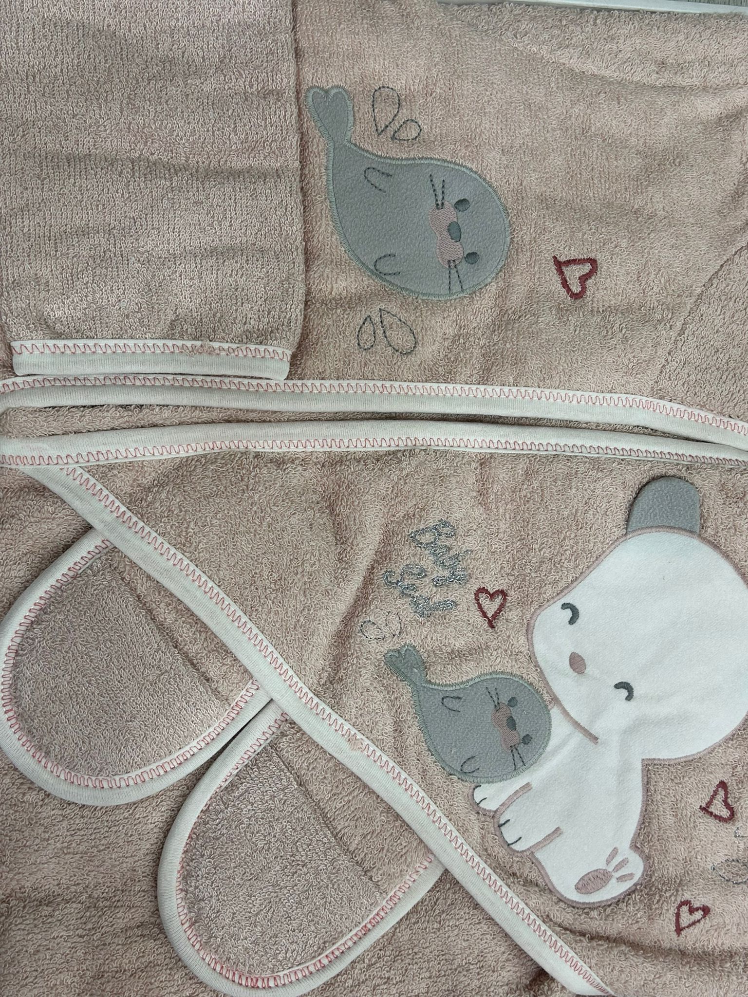 طقم برنُس الاستحمام المتكامل