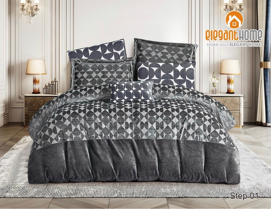 طقم لحاف مخملي